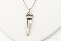 Vintage Large Smoky Topaz Sterling Silver Necklace