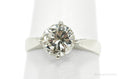Vintage Mexico Modernist Cubic Zirconia Sterling Silver Ring - Size 7.75