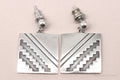 Vintage Native America Teme Sterling Silver Earrings