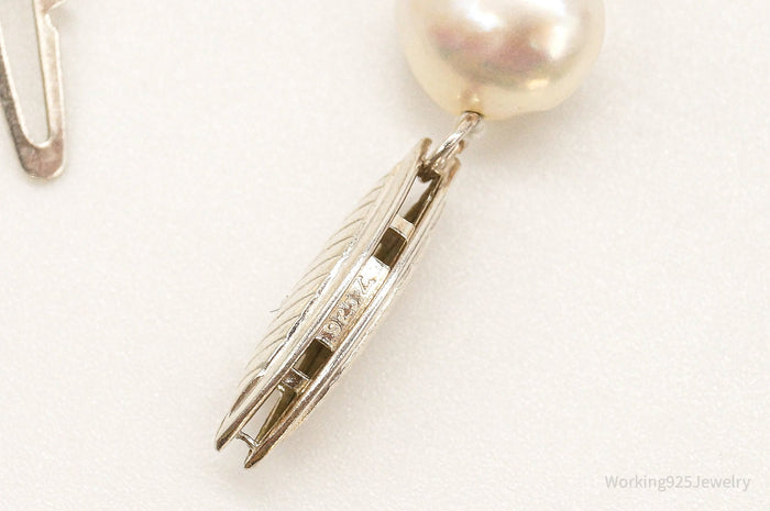 Vintage Pearl Sterling Silver Bracelet