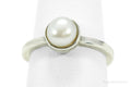 Vintage Pearl Sterling Silver Ring - Size 5