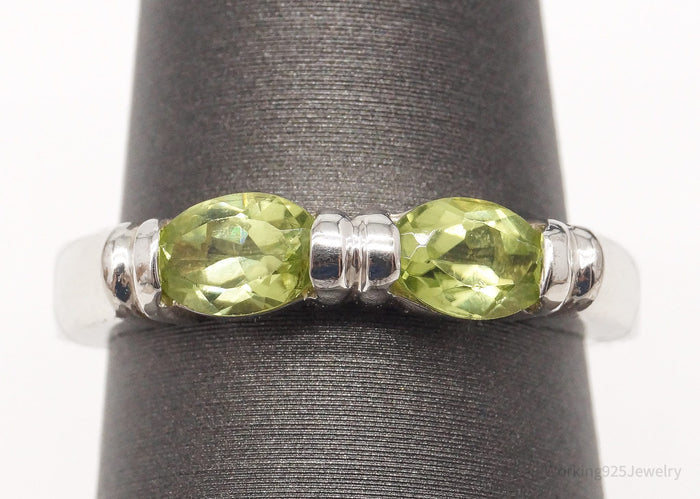 Vintage Peridot Sterling Silver Ring - Size 5.25