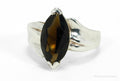 Vintage Smoky Topaz Sterling Silver Ring - Size 7