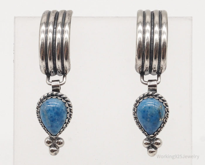 Vintage Southwestern Shop QT Quoc Lapis Lazuli Sterling Silver Earrings