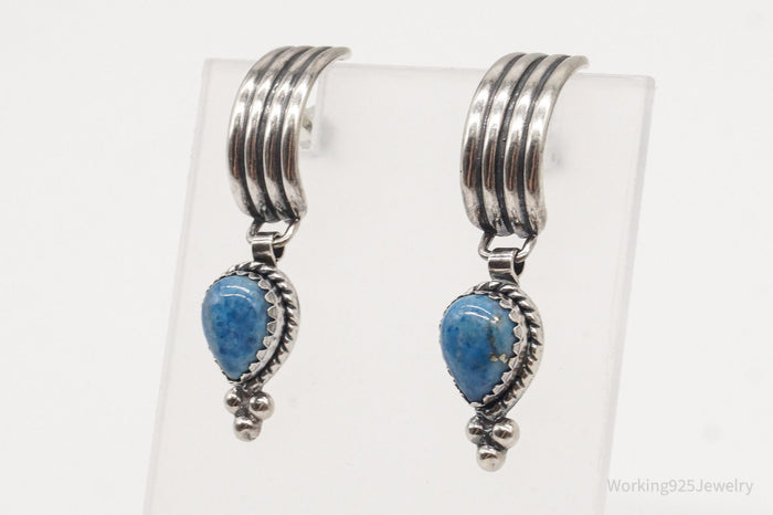 Vintage Southwestern Shop QT Quoc Lapis Lazuli Sterling Silver Earrings