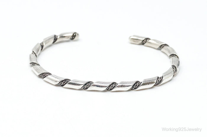 Vintage Southwestern Sterling Silver Cuff Bracelet