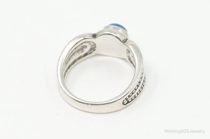 Vintage Southwestern Style Lapis Lazuli Sterling Silver Ring - Size 5.75