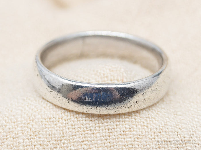 Vintage Sterling Silver Band Ring - Size 8