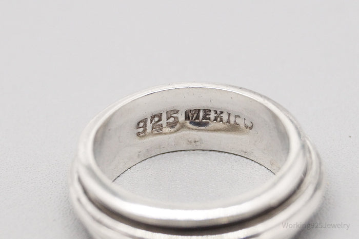 Vintage Sterling Silver Spinner Band Ring - Size 7.5