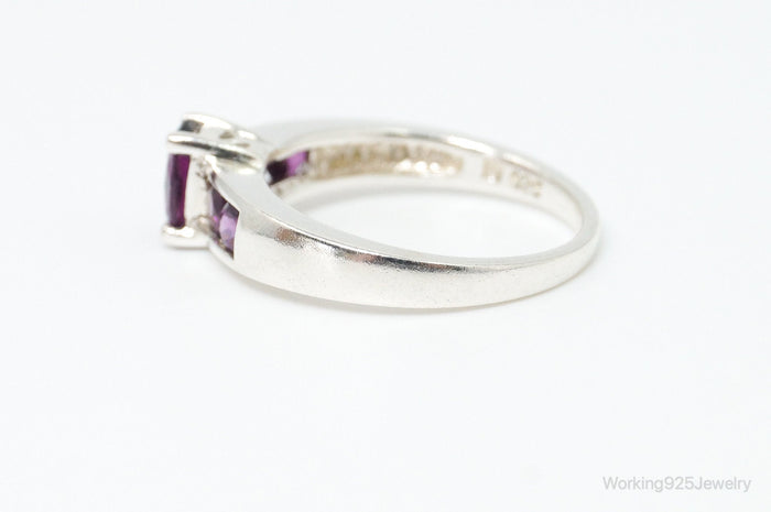 Vintage Violet Purple Topaz Sterling Silver Ring SZ 7