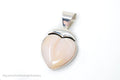 Vtg Designer Desert Rose Trading Pink Quartz Sterling Silver Necklace Pendant