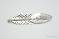 Vtg Native American Navajo Joe Delgarito Feather Sterling Silver Pin